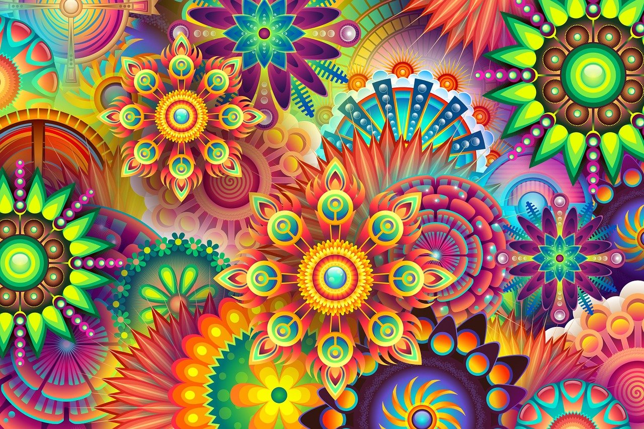 Mandala als Tapete – hübsch, aber nicht jedermanns Geschmack. Foto Viscious-Speed via pixabay
